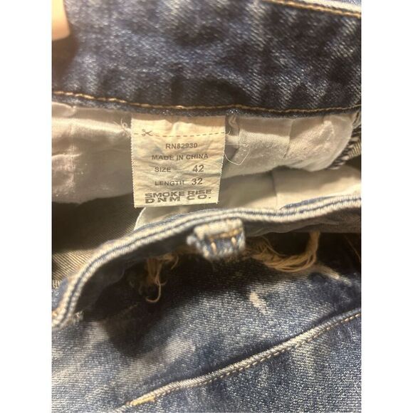 Smoke Rise Jeans Mens 42x32 Paint Splattered Distressed Grunge Y2K 90's Hip Hop - Picture 7 of 10